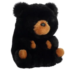 Cuddles the Stuffed Black Bear 5 Inch Rolly Pet Plush by Aurora
