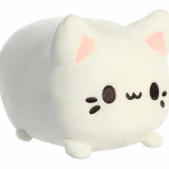 Custard the White Stuffed Cat Meowchi Plush by Aurora
