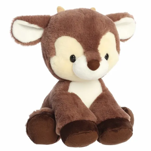 Dashing 13 Inch Cocoa Brown Plush Reindeer by Aurora