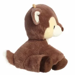 Dashing 13 Inch Cocoa Brown Plush Reindeer by Aurora