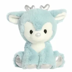 Dashing 8 Inch Winter Blue Plush Reindeer by Aurora