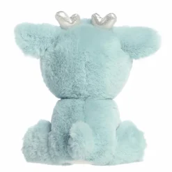 Dashing 8 Inch Winter Blue Plush Reindeer by Aurora
