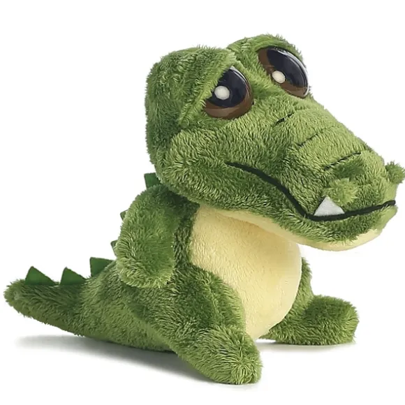 Dreamy Eyes Little Green Alligator Stuffed Animal with Sound by Aurora