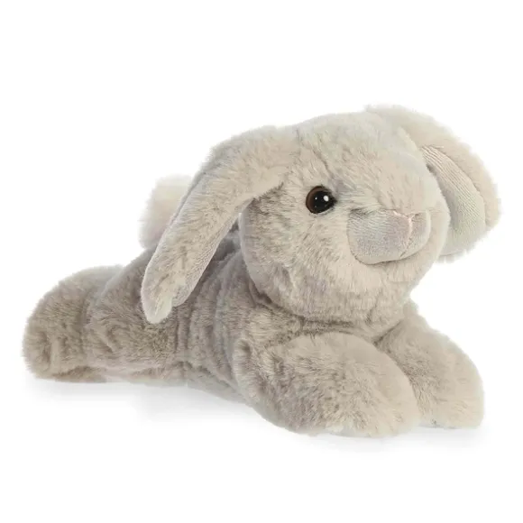 Dusty the Plush Grey Lop Bunny Mini Flopsie by Aurora