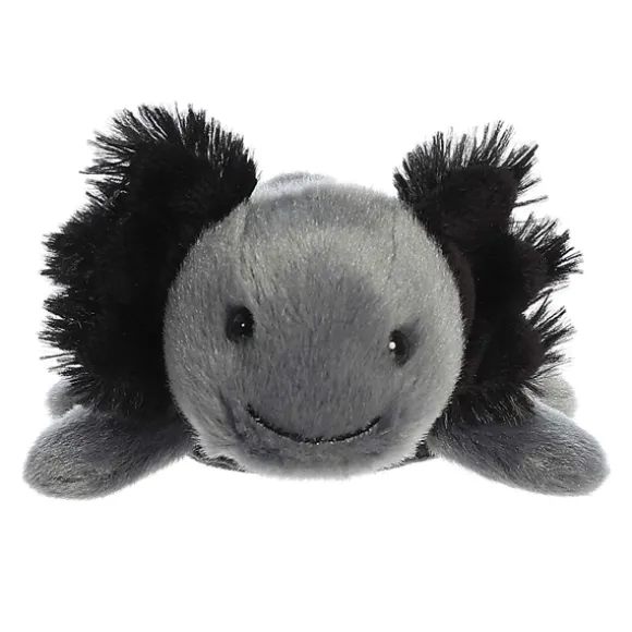 Ebon the Stuffed Black Axolotl Magnetic Shoulderkins Plush by Aurora