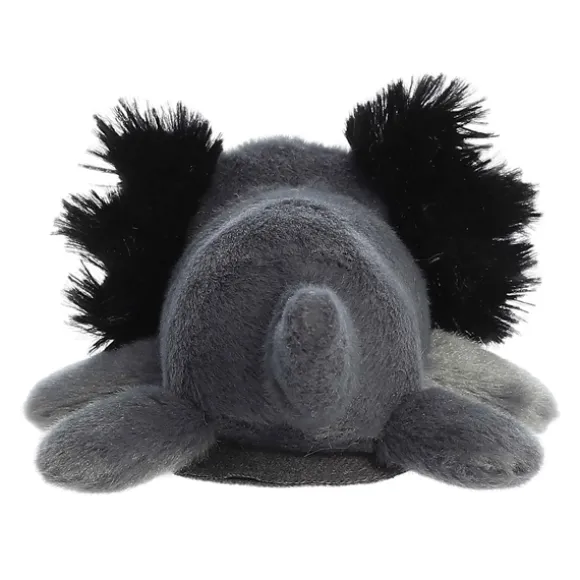Ebon the Stuffed Black Axolotl Magnetic Shoulderkins Plush by Aurora