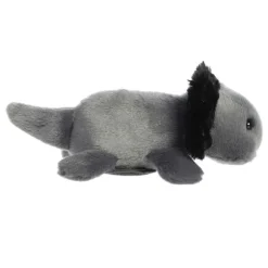 Ebon the Stuffed Black Axolotl Magnetic Shoulderkins Plush by Aurora