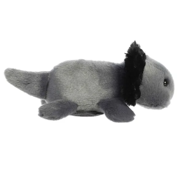 Ebon the Stuffed Black Axolotl Magnetic Shoulderkins Plush by Aurora