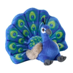 Eco-Friendly Mini Cuddlekins 8 Inch Stuffed Peacock by Wild Republic