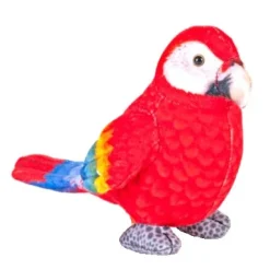 Eco-Friendly Rainforest 4.5 Inch Plush Scarlet Macaw Parrot by Wild Republic