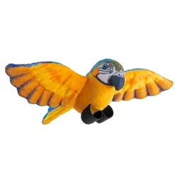 Eco-Friendly Rainforest 4.5 Inch Flying Plush Blue and Yellow Macaw by Wild Republic