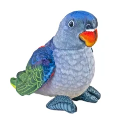 Eco-Friendly Rainforest 4.5 Inch Plush Blue Rumped Parrot by Wild Republic