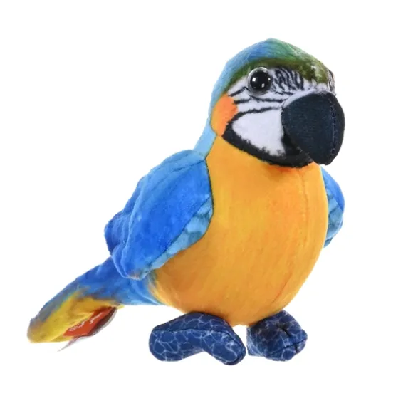 Eco-Friendly Rainforest 4.5 Inch Plush Blue and Yellow Macaw Parrot by Wild Republic