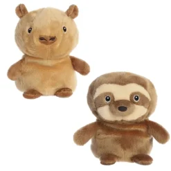 Eco Nation Capybara and Sloth Reversible Stuffed Animal by Aurora