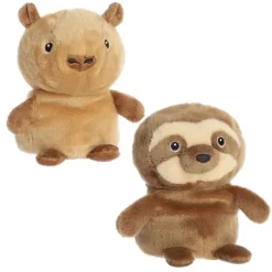 Eco Nation Capybara and Sloth Reversible Stuffed Animal by Aurora