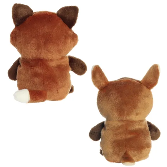 Eco Nation Fawn Deer and Fox Reversible Stuffed Animal by Aurora