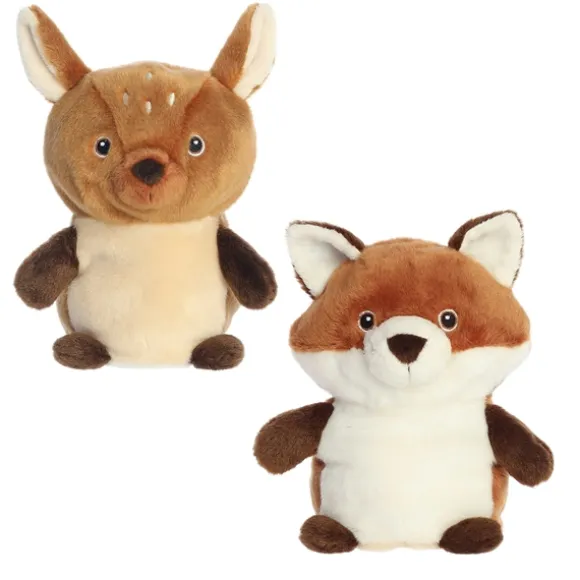 Eco Nation Fawn Deer and Fox Reversible Stuffed Animal by Aurora