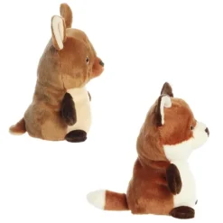 Eco Nation Fawn Deer and Fox Reversible Stuffed Animal by Aurora