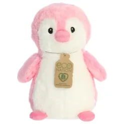 Eco Nation Hugs Plush Pink Penguin by Aurora