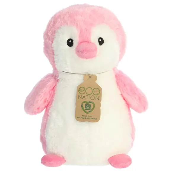 Eco Nation Hugs Plush Pink Penguin by Aurora