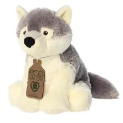 Eco Nation Hugs Plush Wolf by Aurora