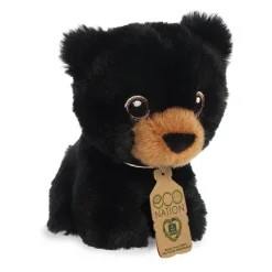 Eco Nation Mini Stuffed Black Bear by Aurora