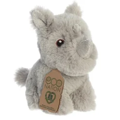 Eco Nation Mini Stuffed Rhinoceros by Aurora