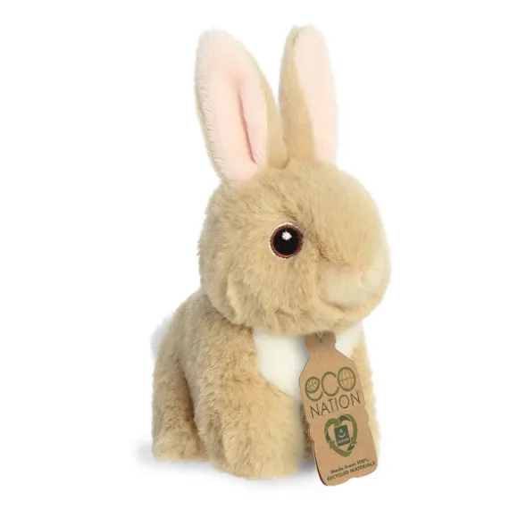 Eco Nation Mini Stuffed Tan Bunny by Aurora