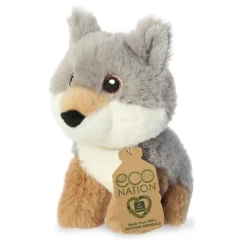 Eco Nation Mini Stuffed Wolf by Aurora
