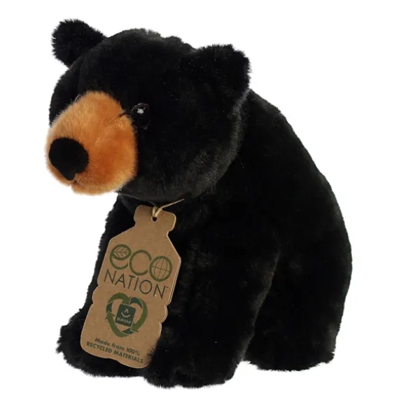 Eco Nation Stuffed Black Bear by Aurora
