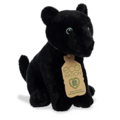 Eco Nation Stuffed Black Panther by Aurora