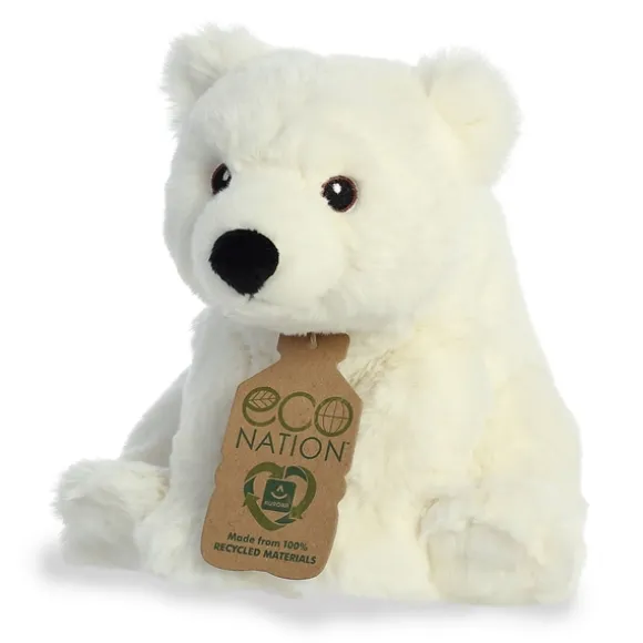Eco Nation Stuffed Polar Bear by Aurora