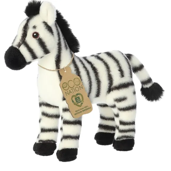 Eco Nation Stuffed Zebra by Aurora
