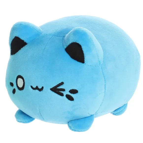 Electric Blue Stuffed Meowchi Cat by Aurora