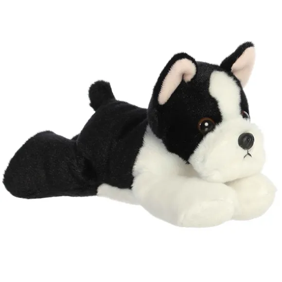 Eva the Stuffed Boston Terrier Mini Flopsie by Aurora
