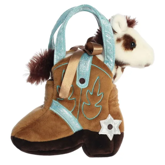 Fancy Pals Plush Horse with Giddyup Boot Bag by Aurora