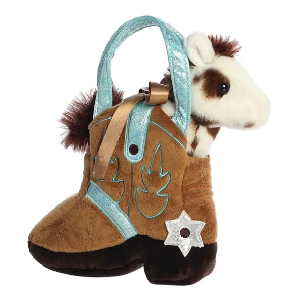 Fancy Pals Plush Horse with Giddyup Boot Bag by Aurora