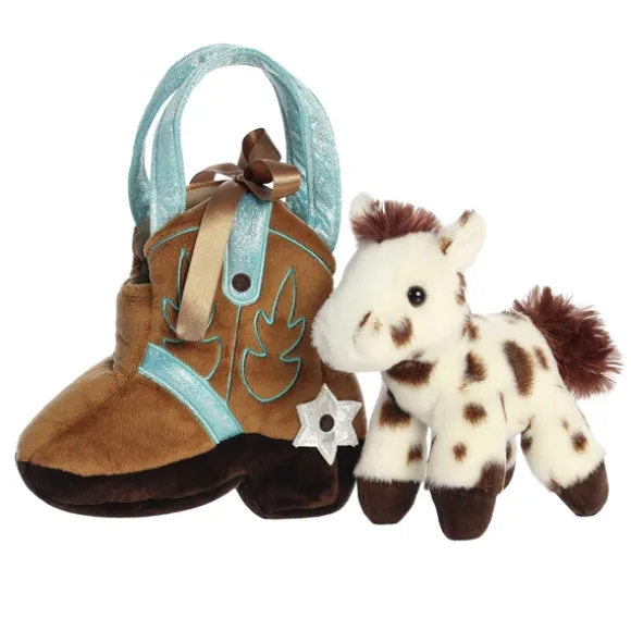 Fancy Pals Plush Horse with Giddyup Boot Bag by Aurora