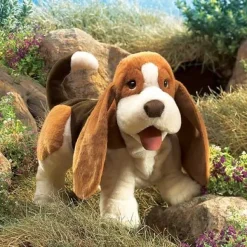 Full Body Basset Hound Puppet by Folkmanis Puppets