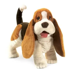 Full Body Basset Hound Puppet by Folkmanis Puppets