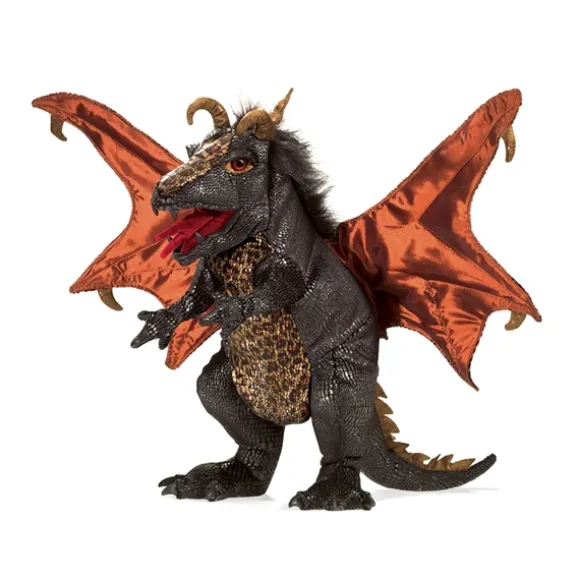 Full Body Black Dragon Puppet by Folkmanis Puppets