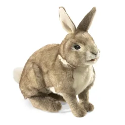 Full Body Cottontail Rabbit Puppet by Folkmanis Puppets