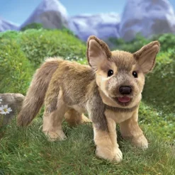 Full Body German Shepherd Puppy Puppet by Folkmanis Puppets