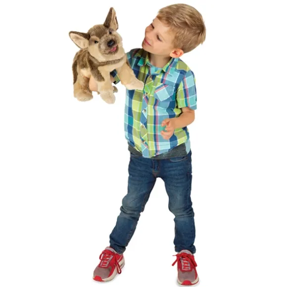 Full Body German Shepherd Puppy Puppet by Folkmanis Puppets