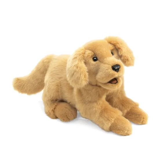 Full Body Golden Retriever Puppy Puppet by Folkmanis Puppets