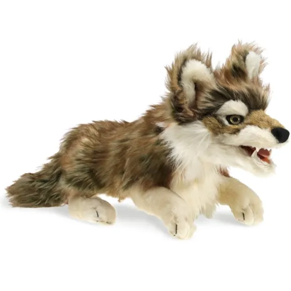 Full Body Gray Wolf Puppet by Folkmanis Puppets