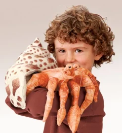 Full Body Hermit Crab Puppet by Folkmanis Puppets
