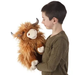 Full Body Highland Cow Puppet by Folkmanis Puppets