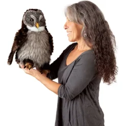 Full Body Hooting Owl Puppet by Folkmanis Puppets