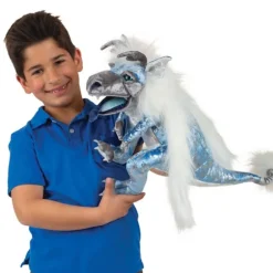 Full Body Ice Dragon Puppet by Folkmanis Puppets
